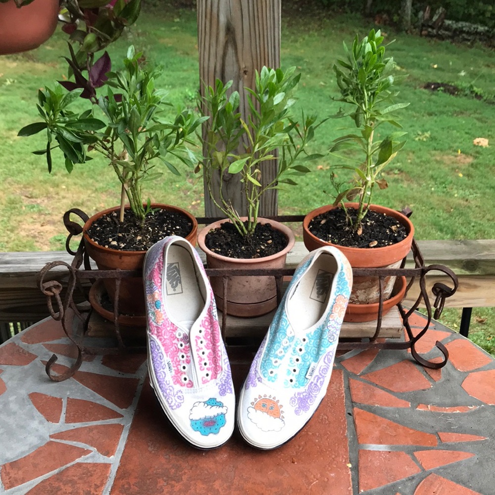 Custom Painted Vans Size 10